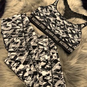 2PCS-Victoria Secret knockout Leggings,sport braw